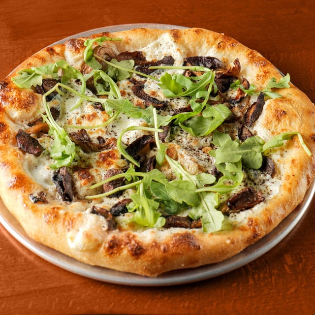 Mushroom Ricotta Pizza.