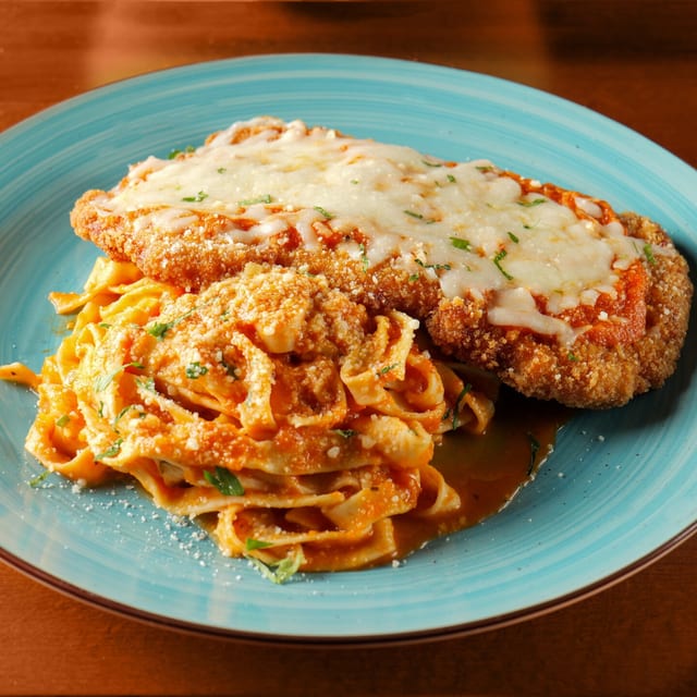 Chicken or Pork Parmesan.
