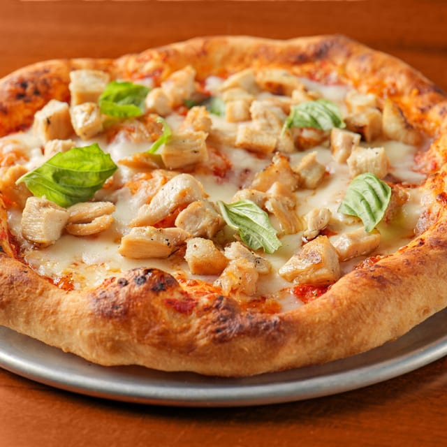 Grilled Chicken Pizza.
