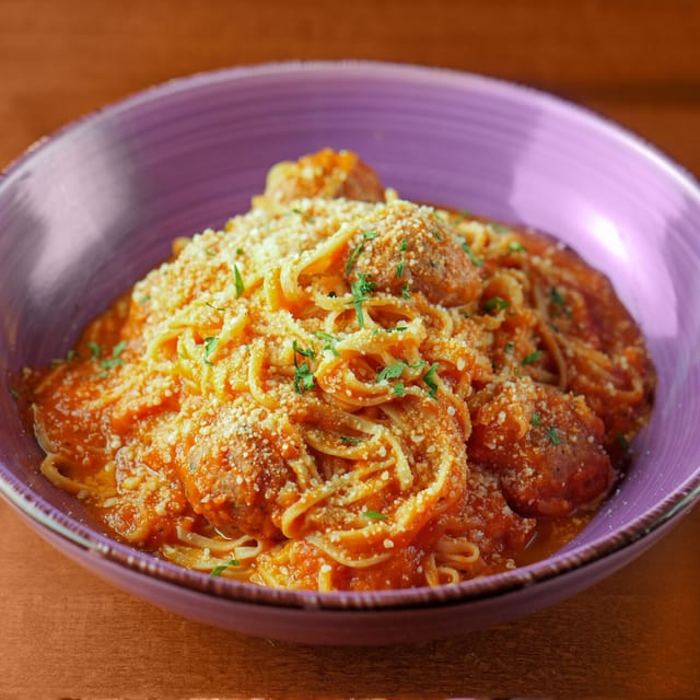 Meatballs with Tomato Sauce.